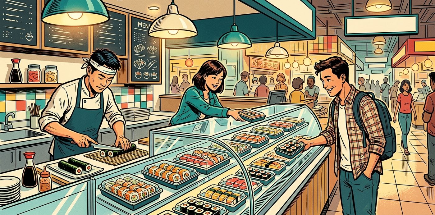 Behind the Sushi Counter