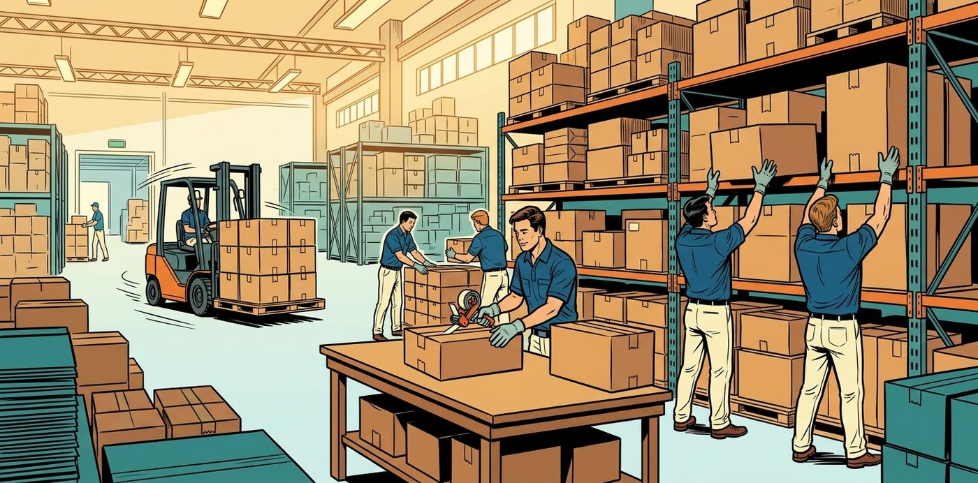 An online store surging through the year-end peak